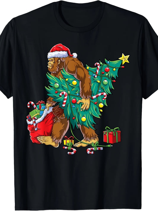 Bigfoot Grabs The Christmas Tree